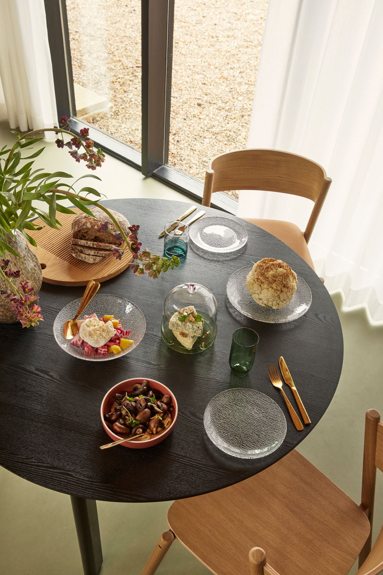 Oblique Dining Chair Natural