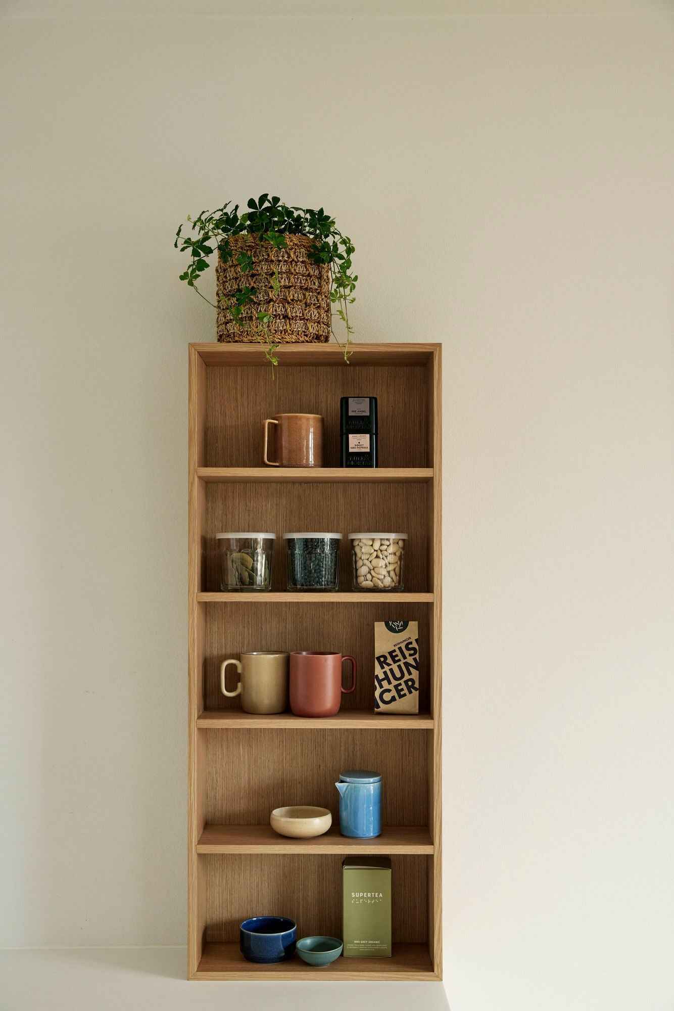 Pine Baskets Natural/Multicolour (set of 2) - Bambuá