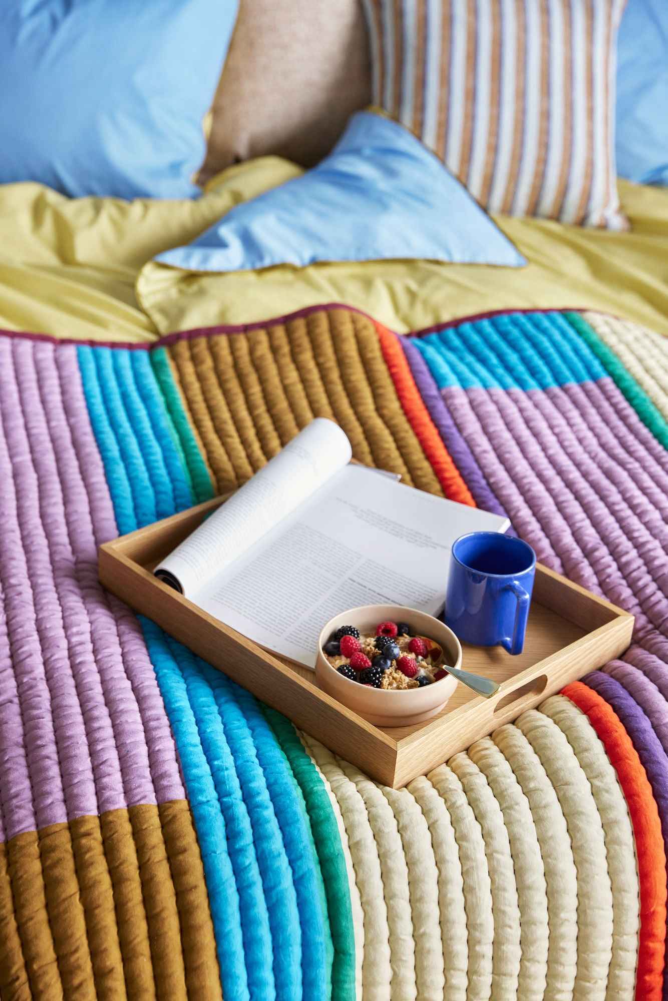 Hübsch Pavilion Plaid Block Burgundy/Multicolour