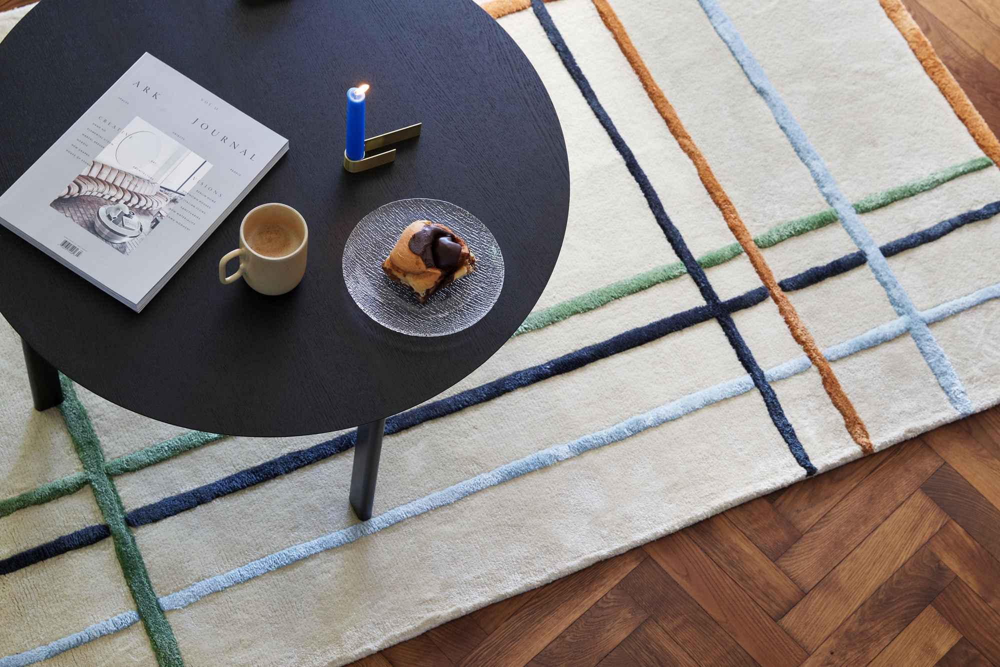 Fluffy Rug Beige/Multicolour - Bambuá