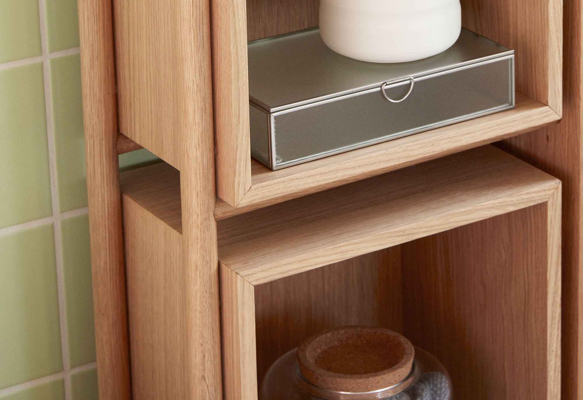 Hübsch Cube Console Table Natural