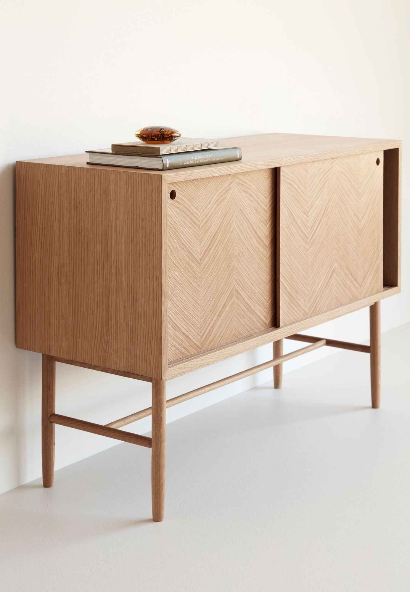 Herringbone Dresser Sliding Doors Natural - Bambuá