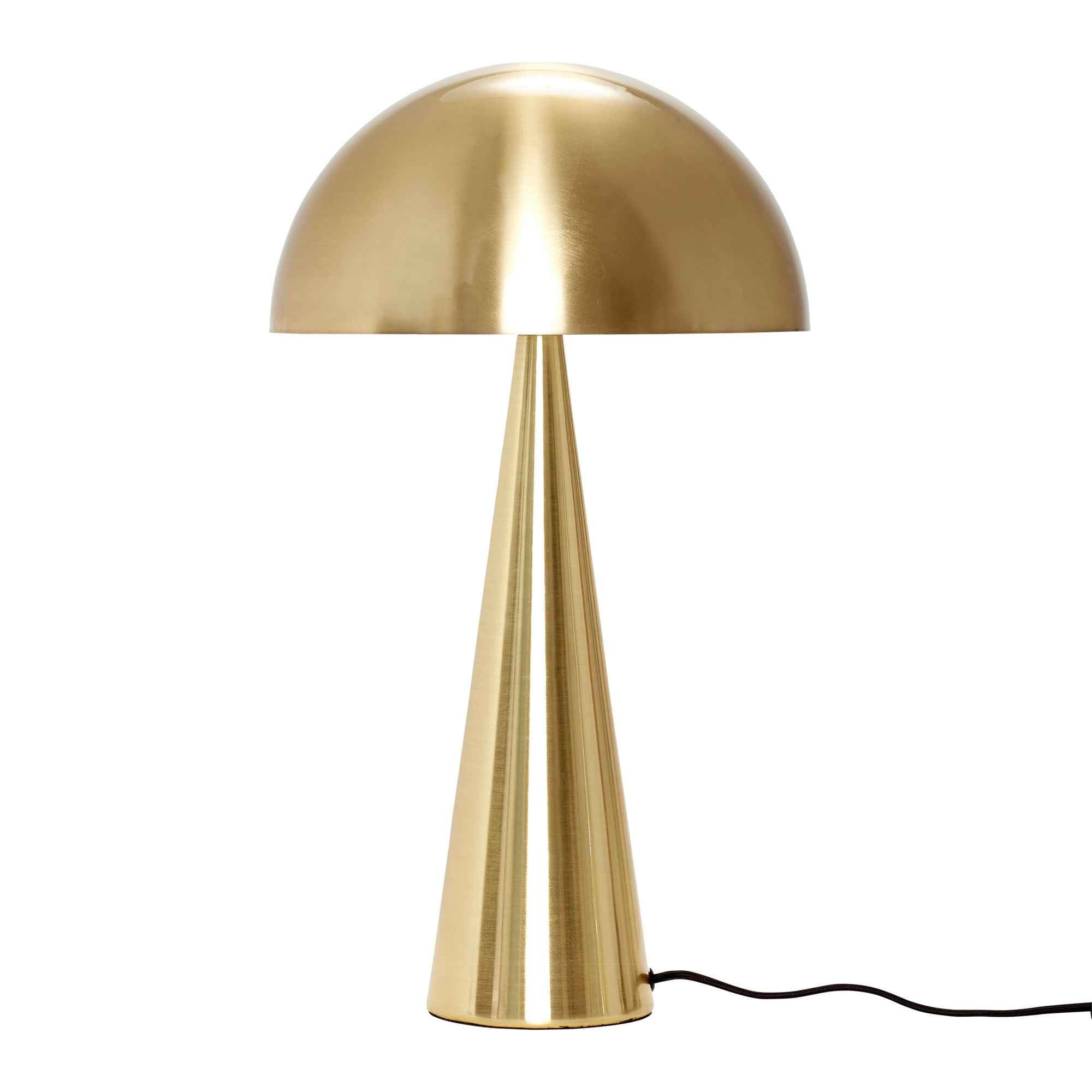 Mush Table Lamp Tall Brass
