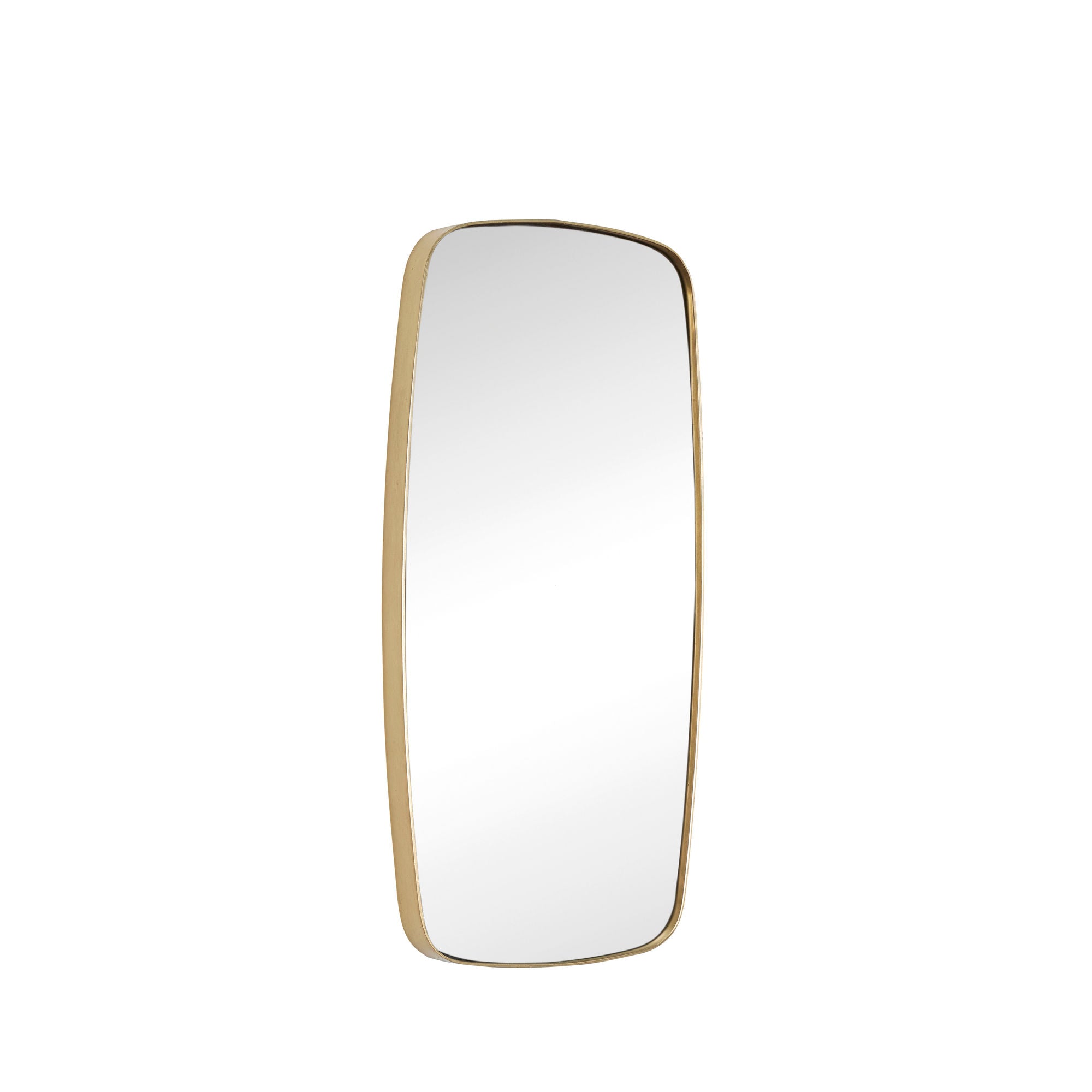 Retro Wall Mirror Rectangular Brass