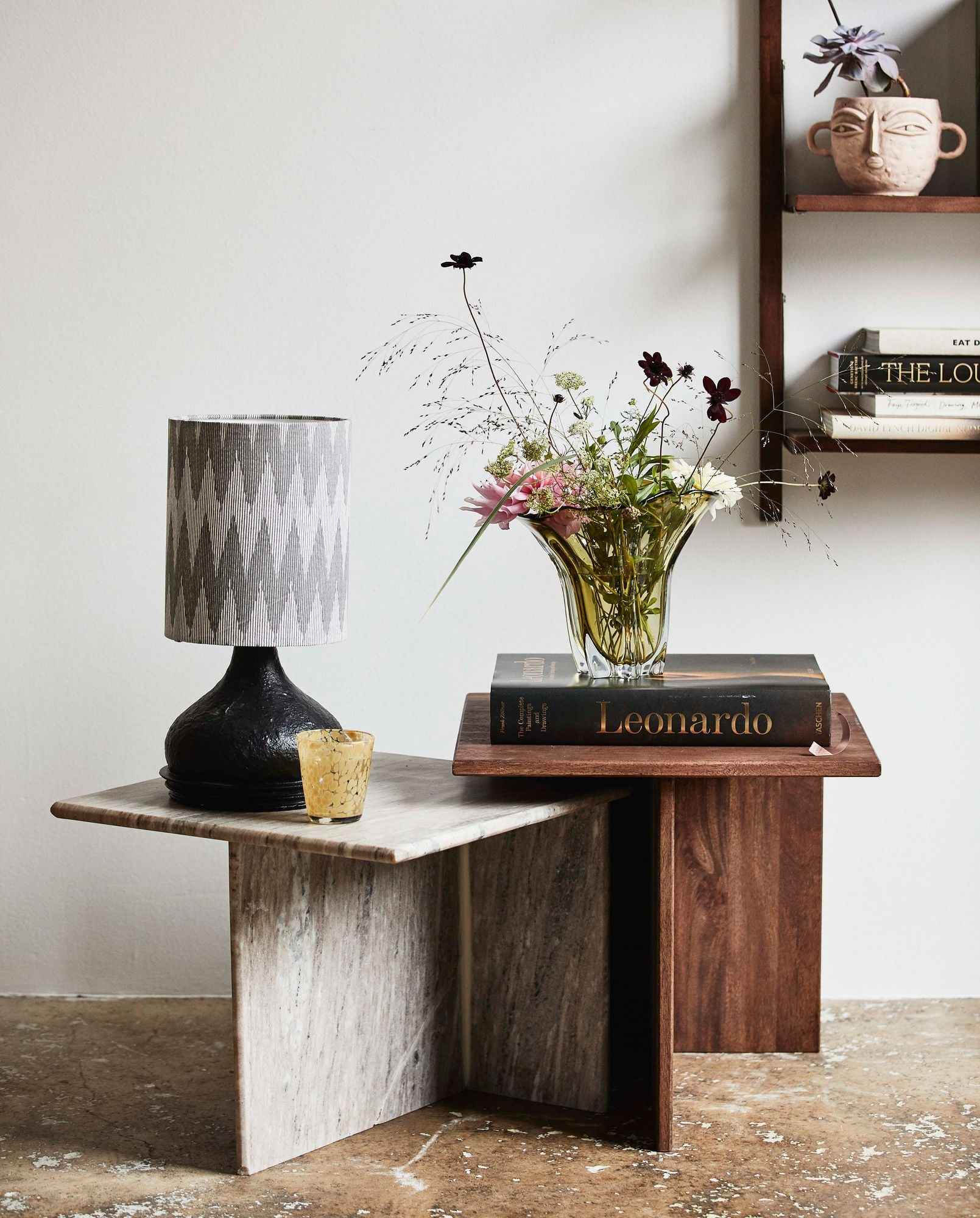 ODRA low tables - wood/marble - Bambuá