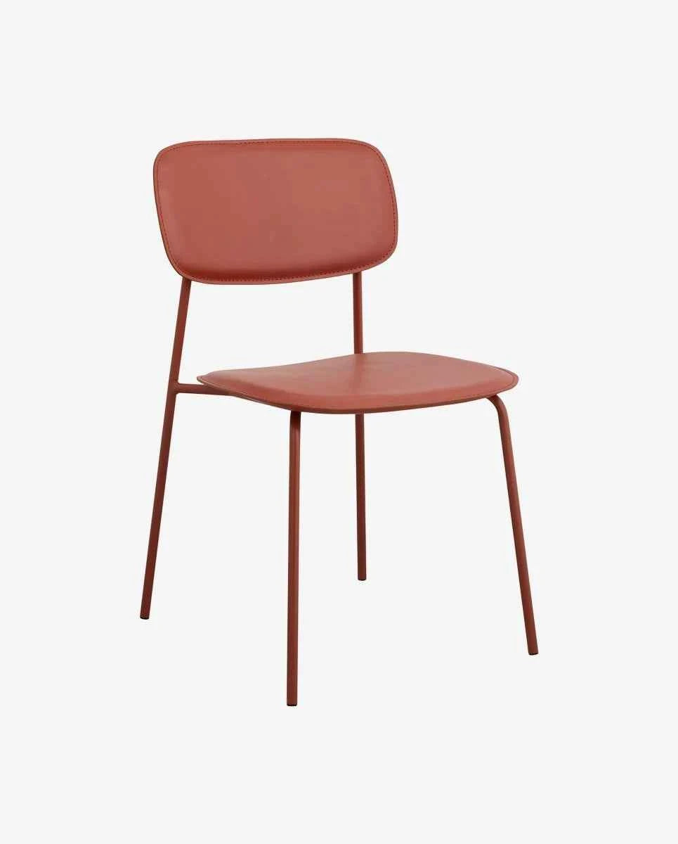 ESA dining chair - rust red