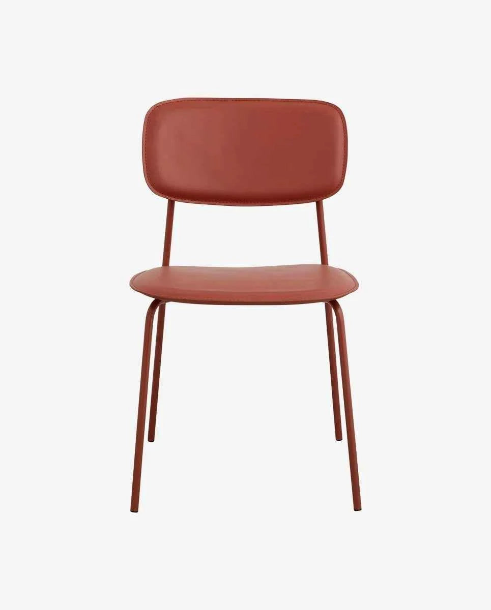 ESA dining chair - rust red