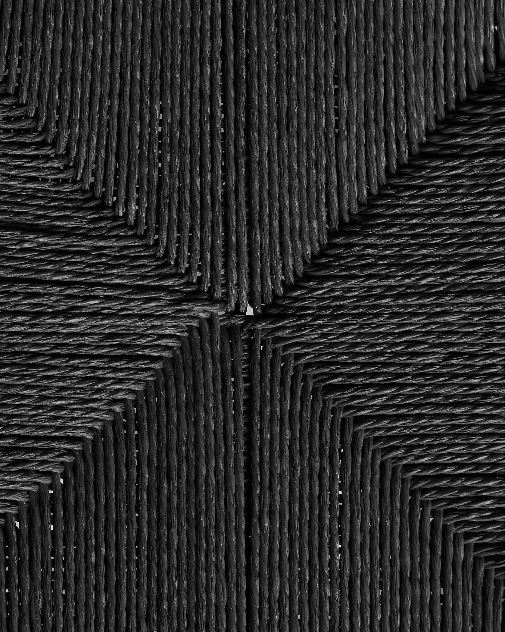 ROB chair in teak wood and paper cord in black - Bambuá