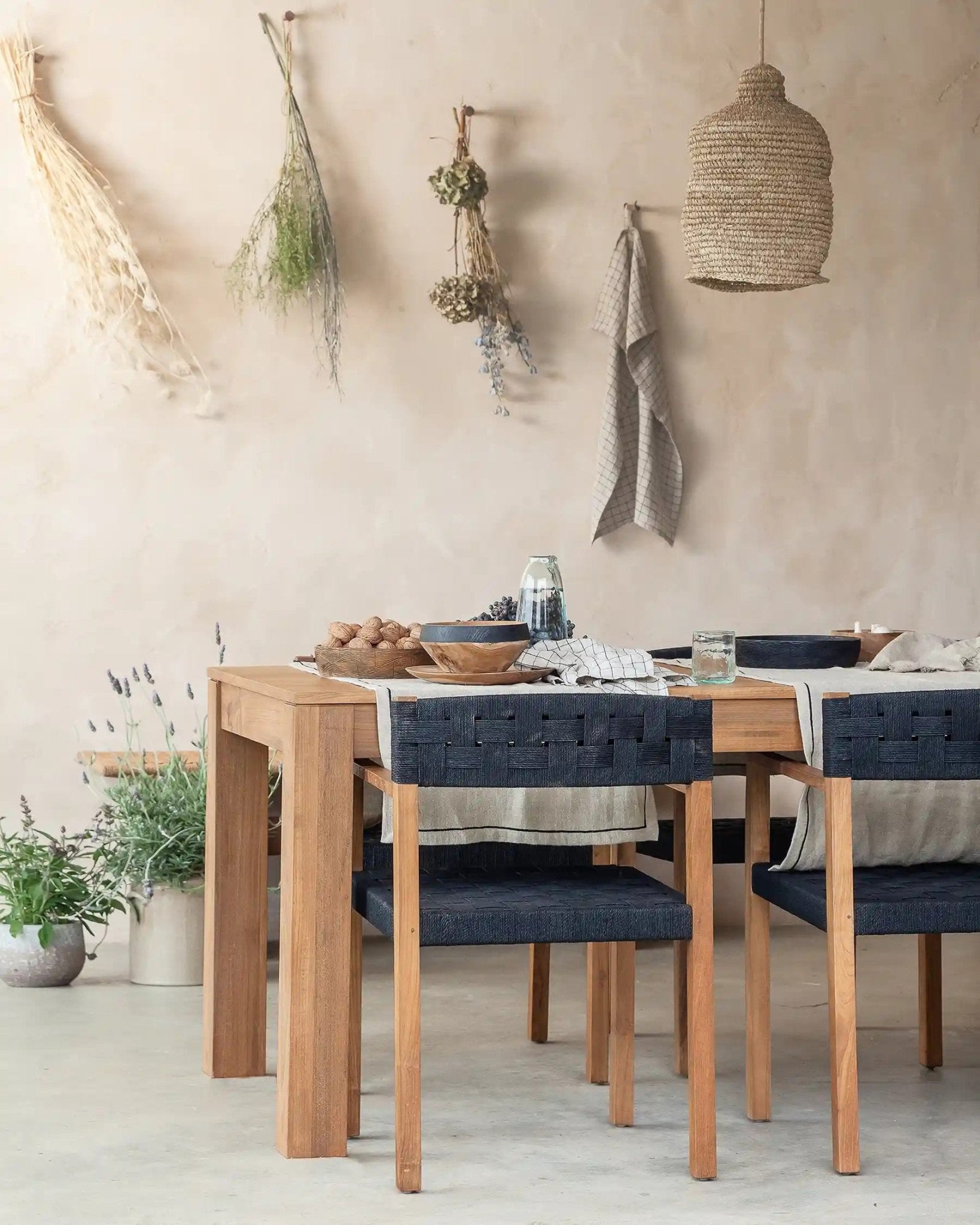 GENESIS dining table in recycled teak wood - Bambuá