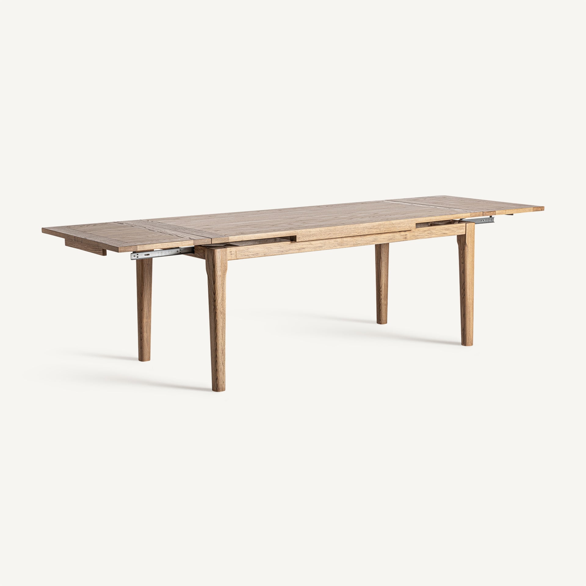 Heikant Extending Dining Table – Light Ash Wood Veneer - Bambuá