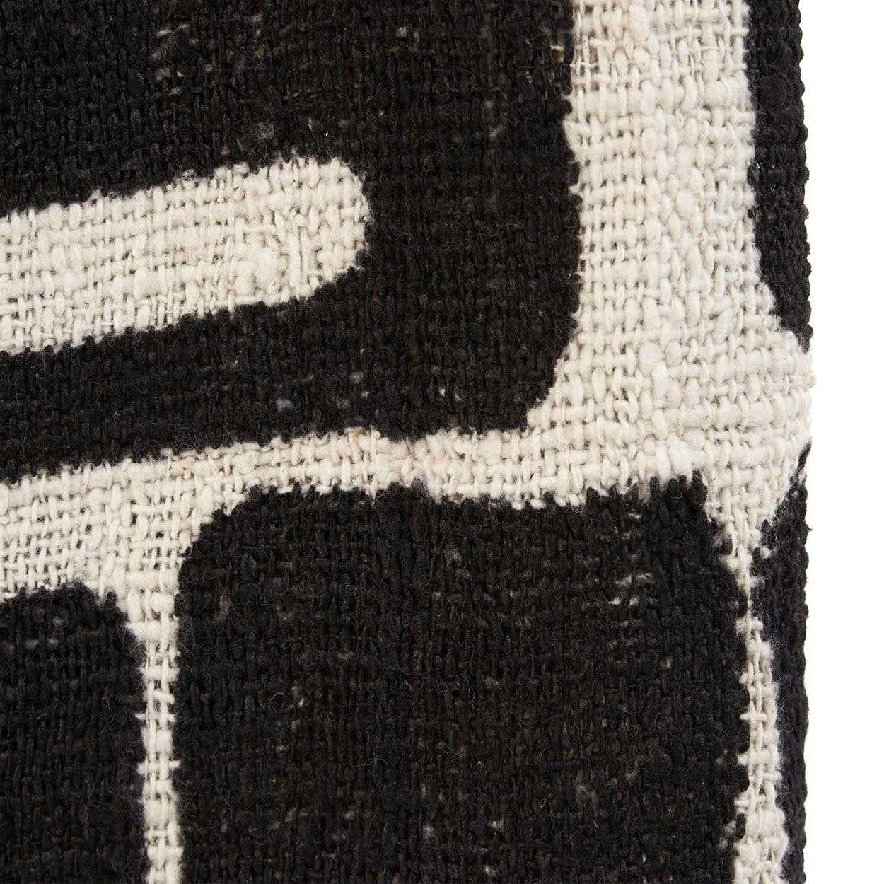 The Aztec Bed Throw - Natural Black - Bambuá