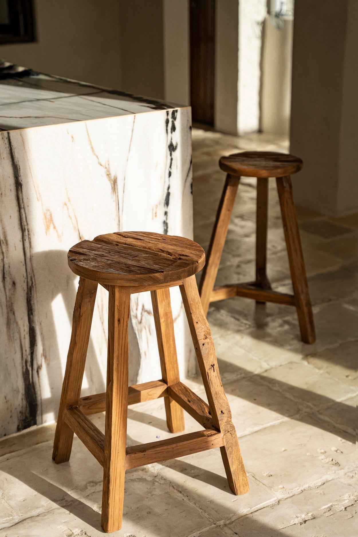 The Shibori Bar Stool - Natural - Bambuá