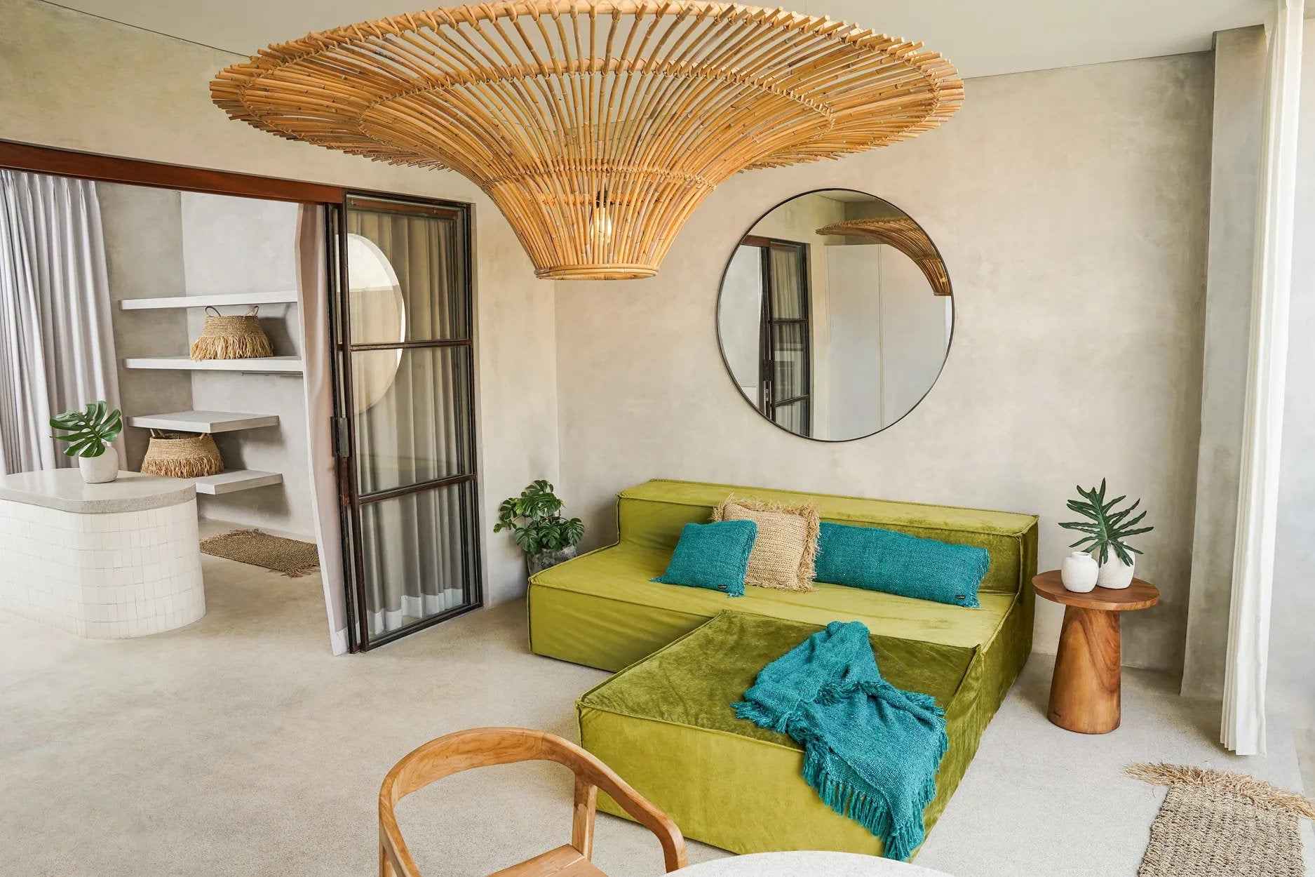 The Timber Conic Side Table - Natural - 50 - Bambuá