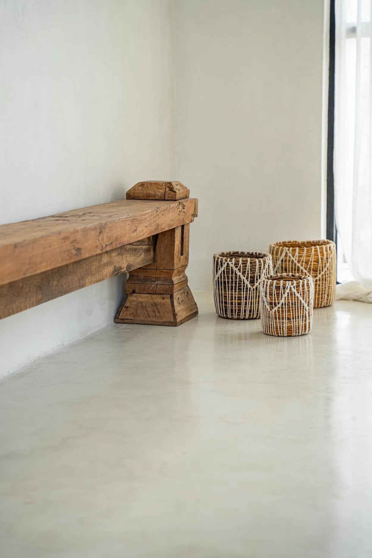 The Macra - mazing Basket - Natural White - L - Bambuá