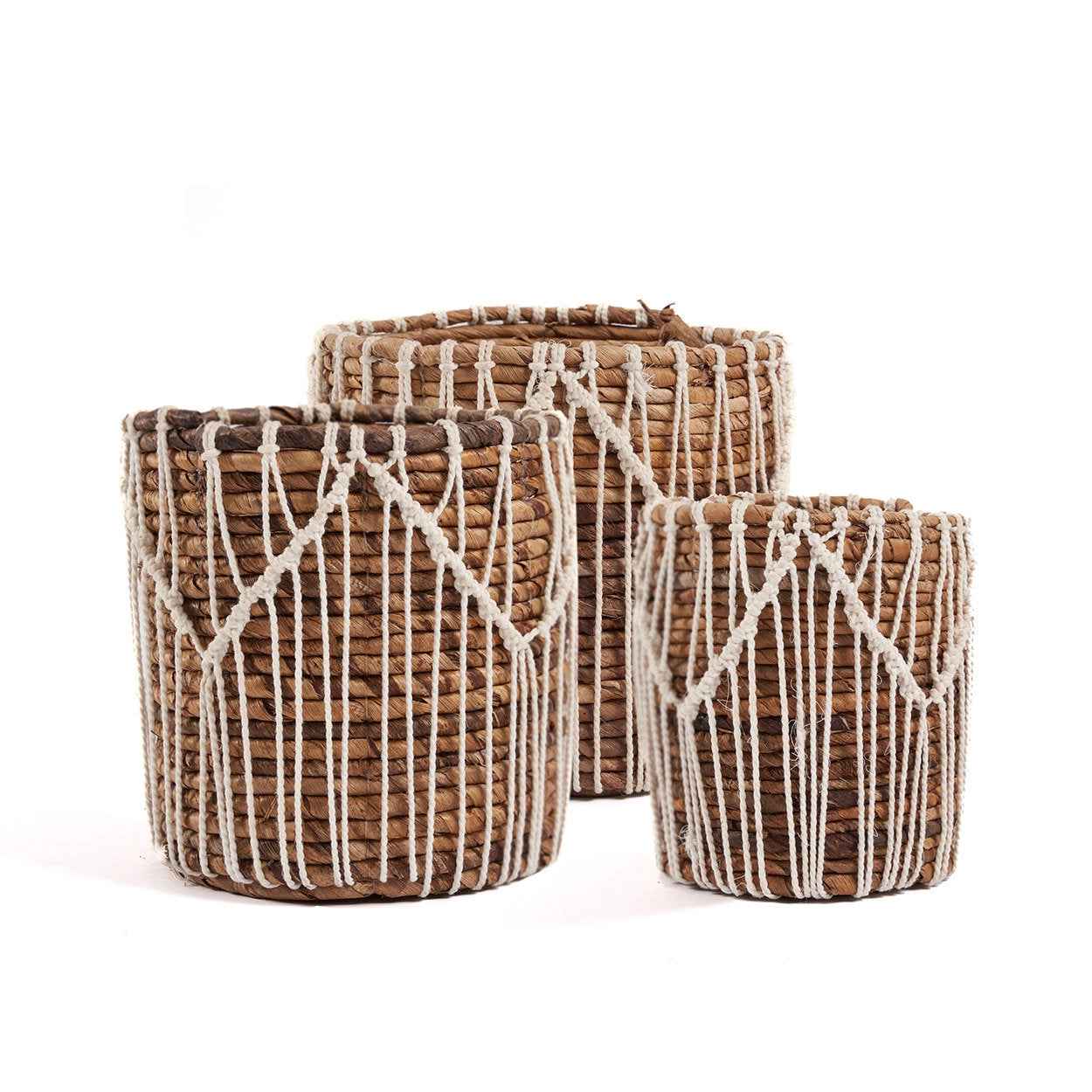 The Macra - mazing Basket - Natural White - L - Bambuá