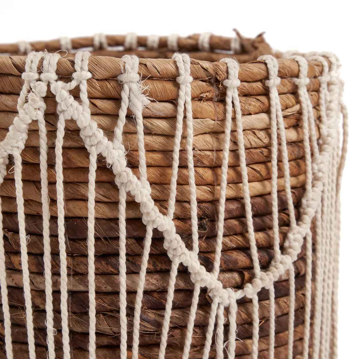 The Macra - mazing Basket - Natural White - L - Bambuá