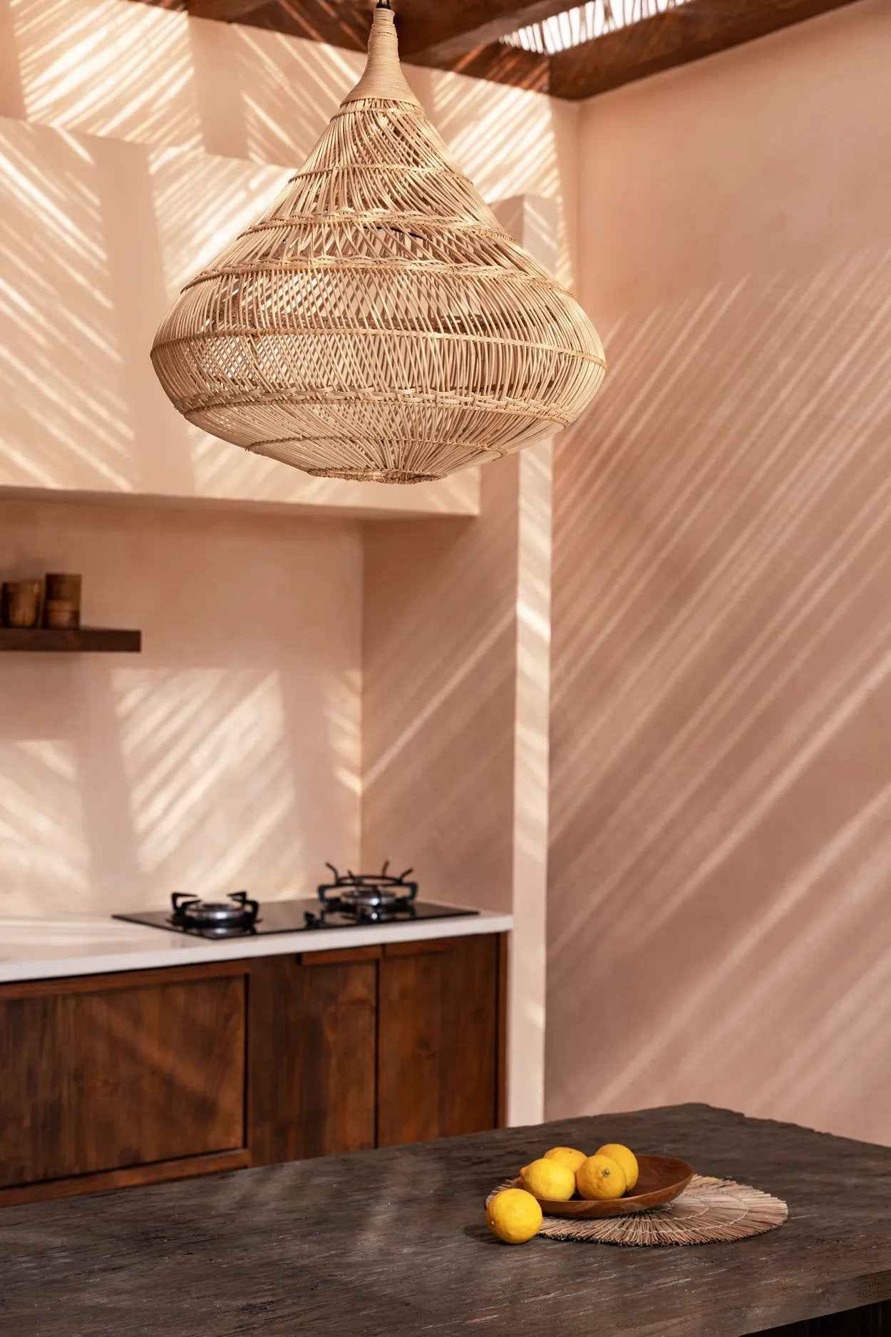 The Drop Pendant - Natural - L - Bambuá