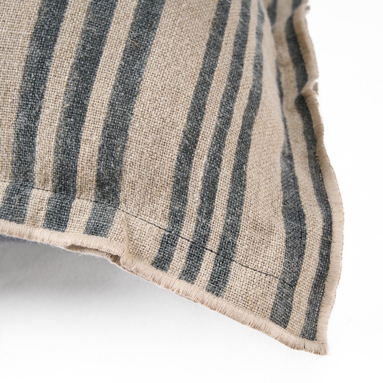 The Nordic Stripe Cushion Cover - Natural Black - 50x50 - Bambuá