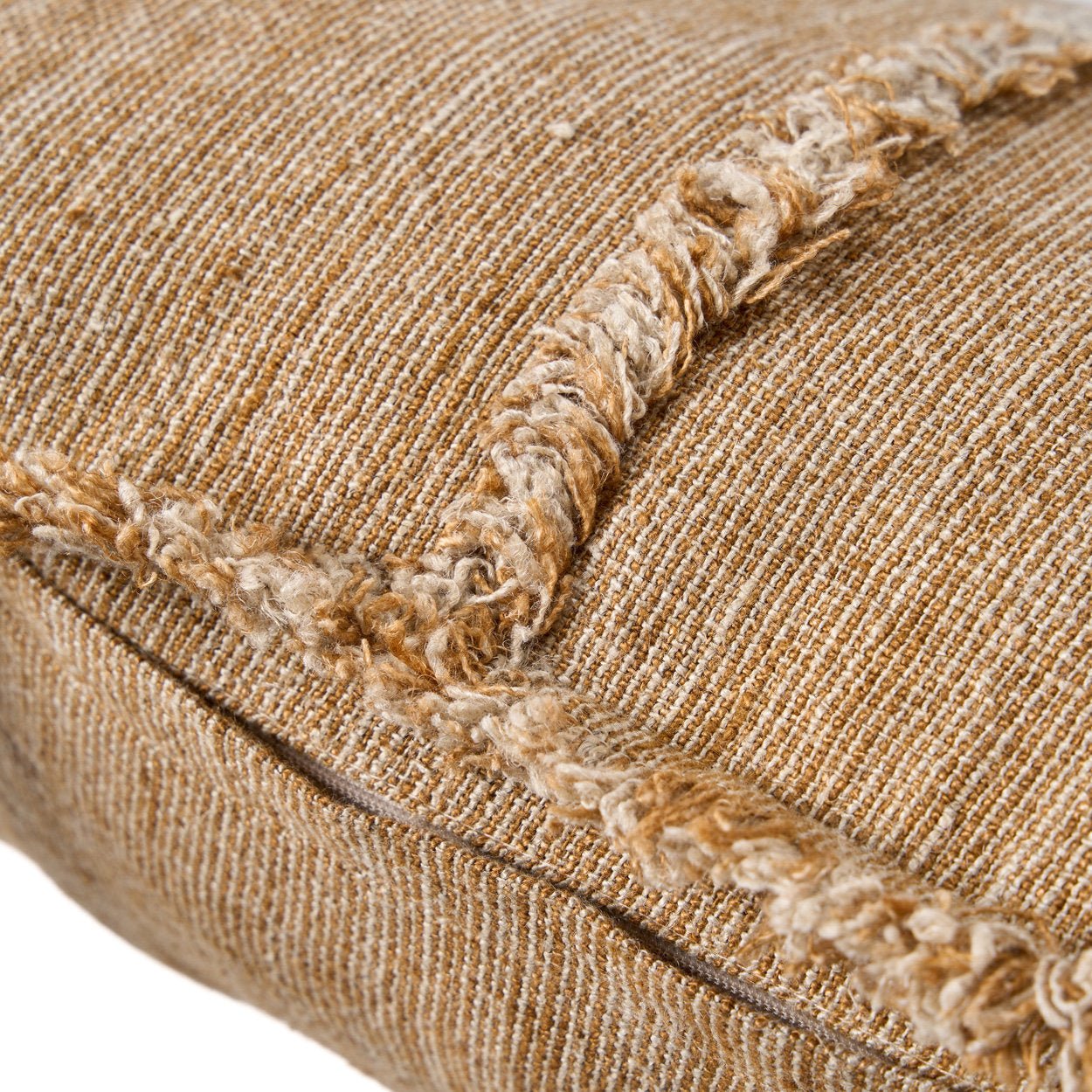 The Sahara Fringe Cushion Cover - Natural Brown - 50x50 - Bambuá