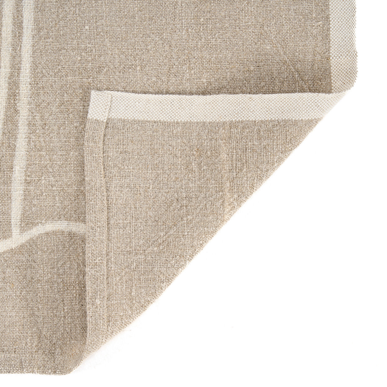 The Linen Palm Tree Kitchen Towel - Natural White - 50x70