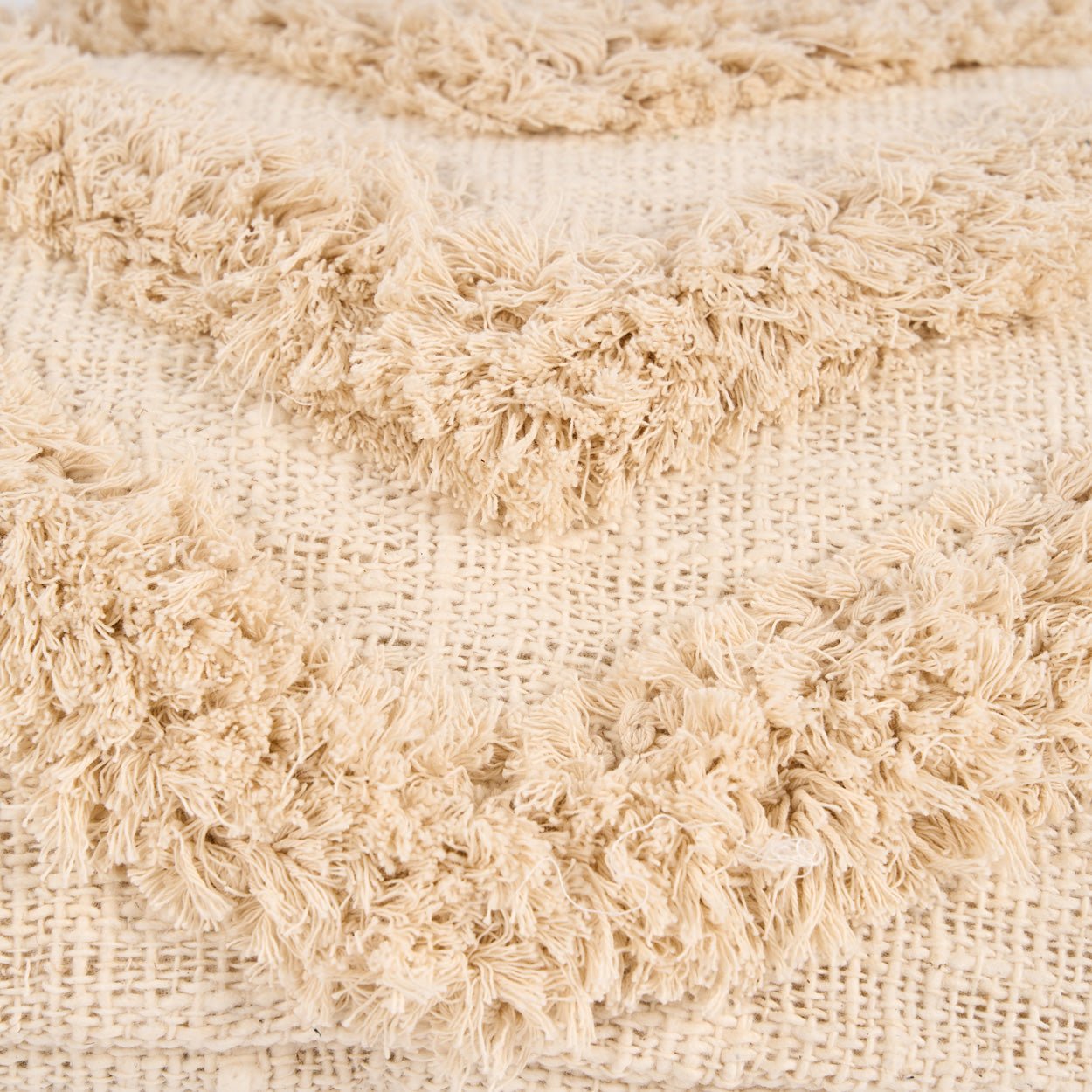 The Nomad Tassel Cushion Cover - Cream - Bambuá