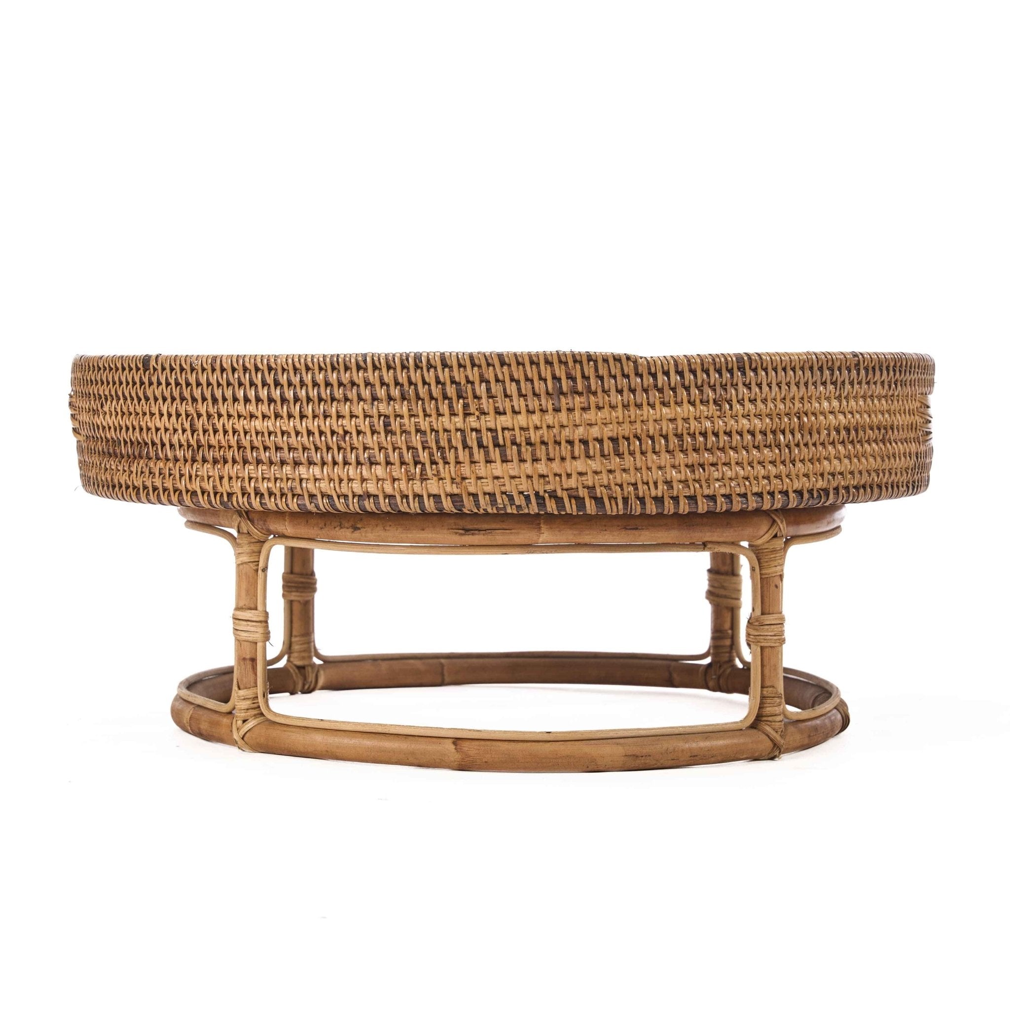 The Rattan Rise Tray - Natural Brown - Bambuá