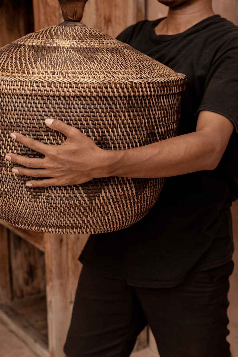 The Storage Crown Basket - Natural Brown - Bambuá