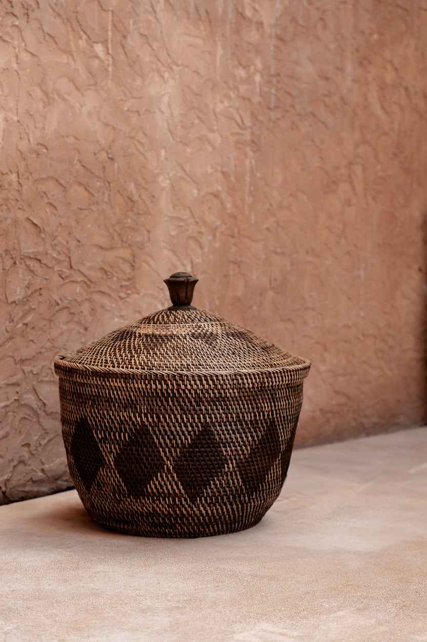 The Storage Crown Basket - Natural Brown - Bambuá