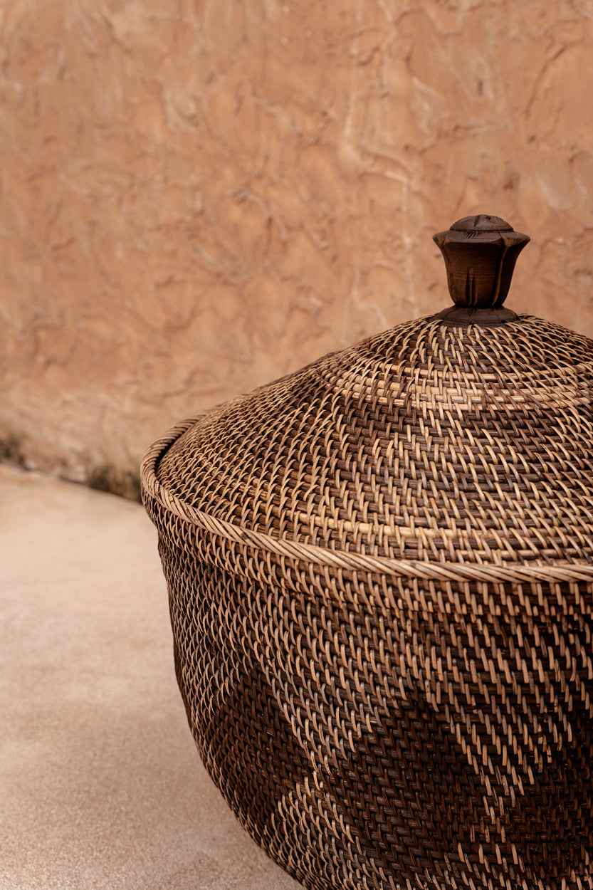 The Storage Crown Basket - Natural Brown - Bambuá