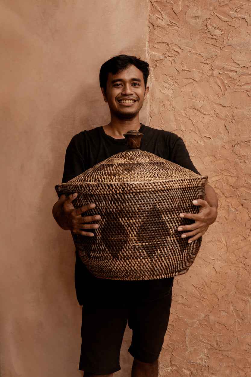 The Storage Crown Basket - Natural Brown - Bambuá