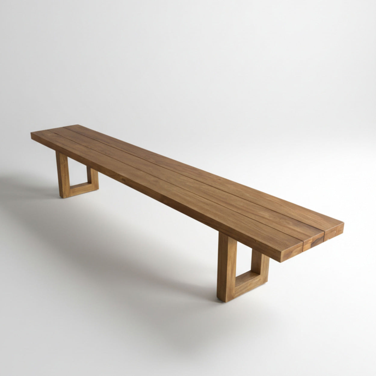 The Bench With Square Foot - Natural - 280