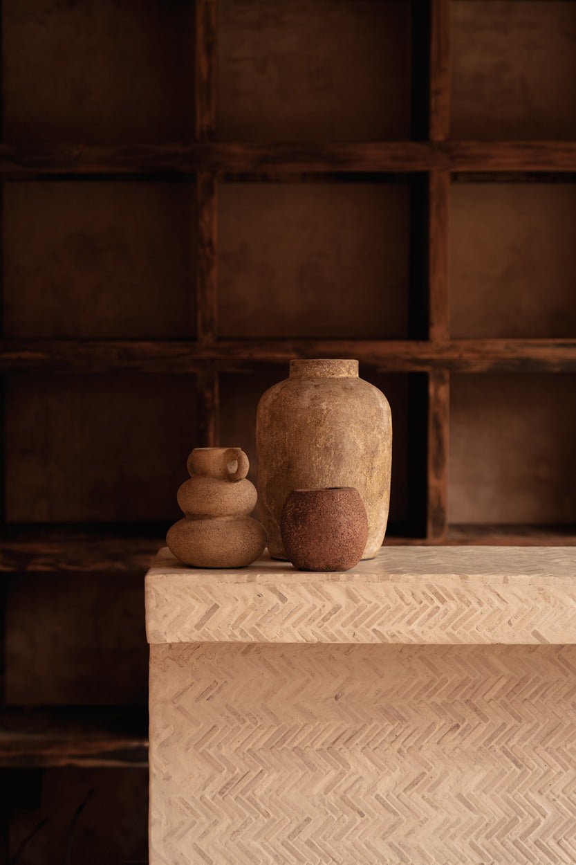 The Earthen Balance Vase - Sand - S - Bambuá