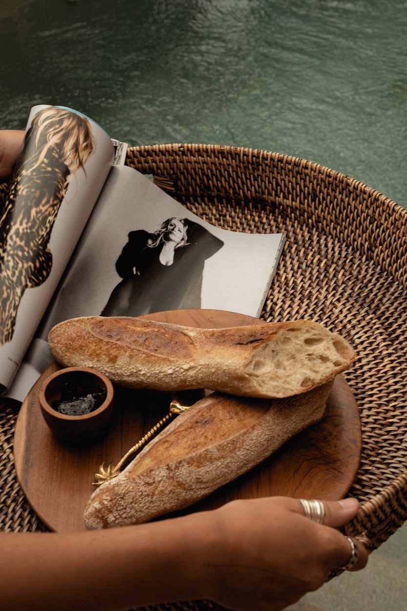 The Carry-All Tray Natural Brown M
