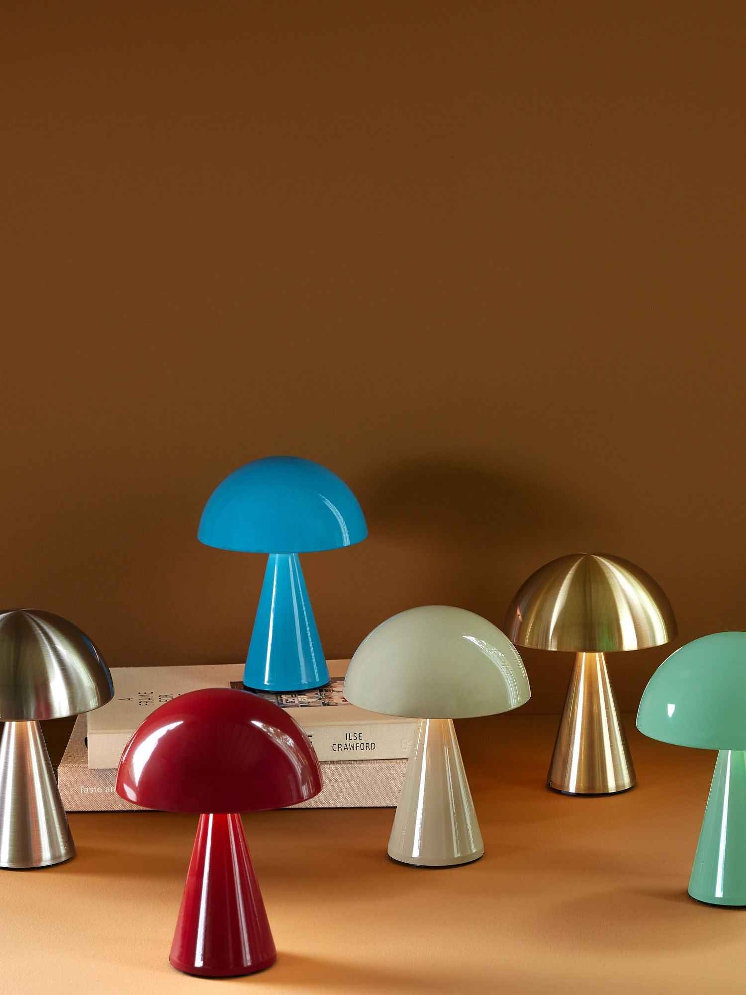 Hübsch Mush Portable Lamp Red