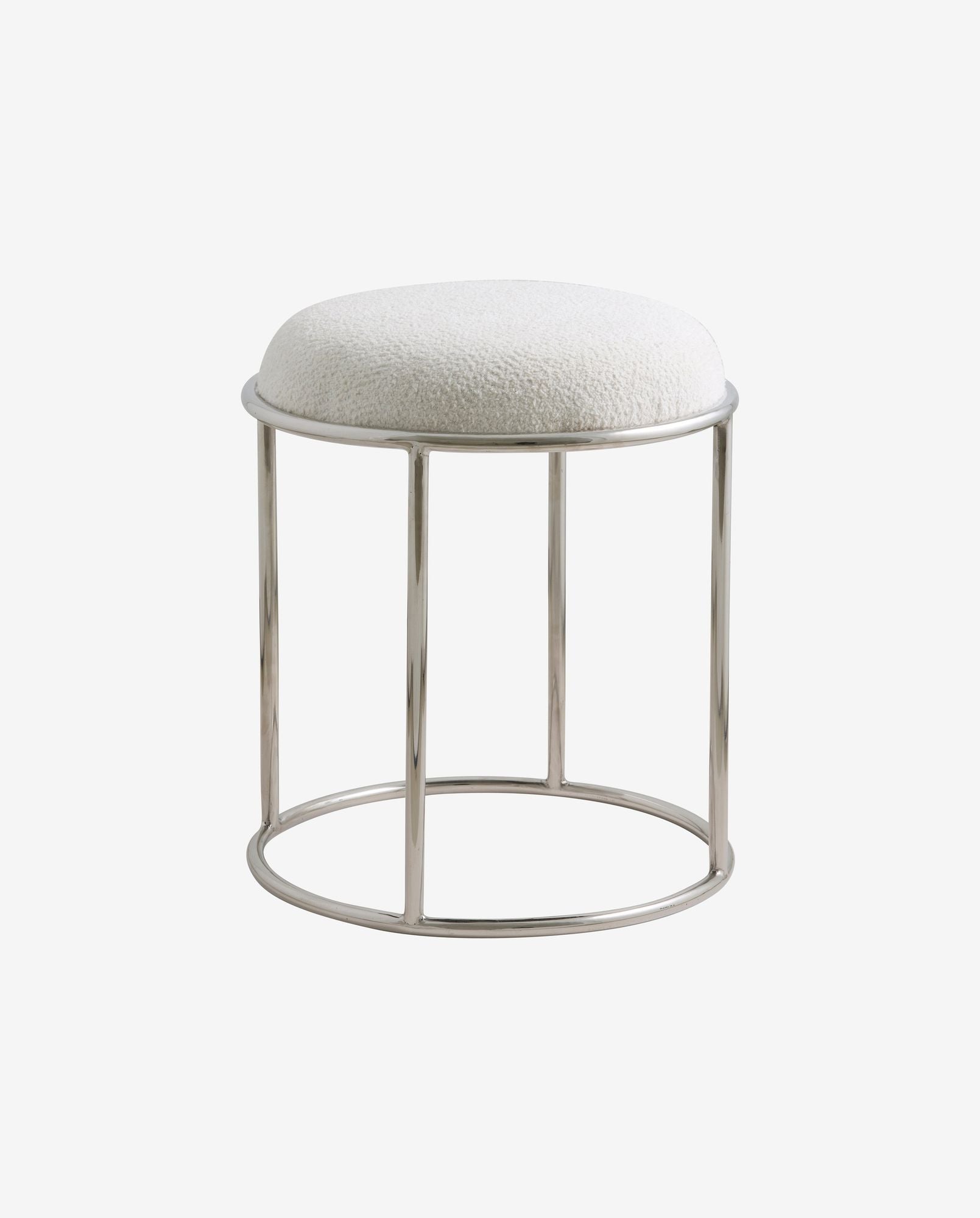 Nordal Komati Ivory Stool | Steel Frame - Bambuá