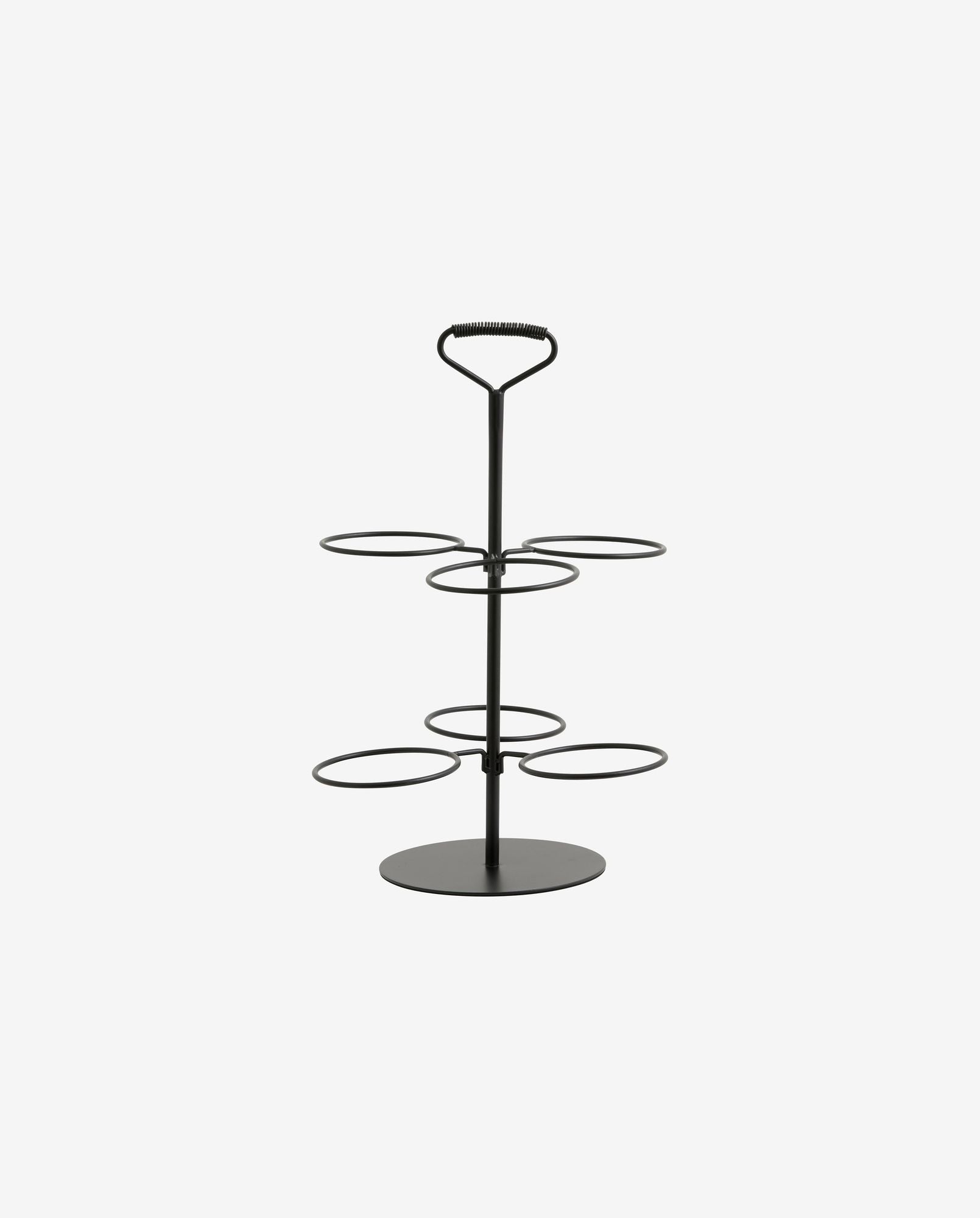 Nordal Primula Black Iron Serving Stand - Bambuá