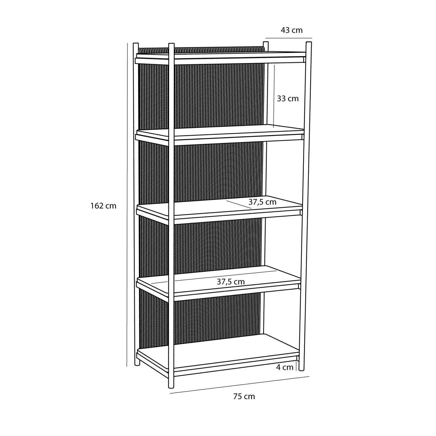 Heritage Shelf Unit Large Natural