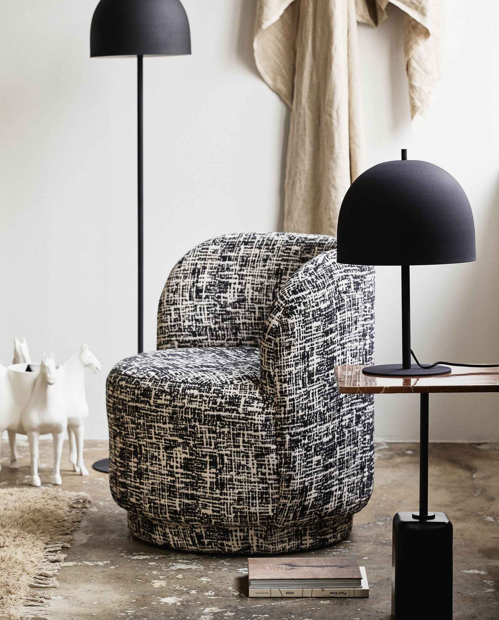 CHAO side table, marble - rust