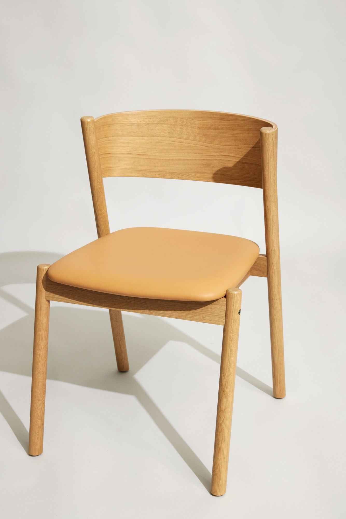 Oblique Dining Chair Seat Natural