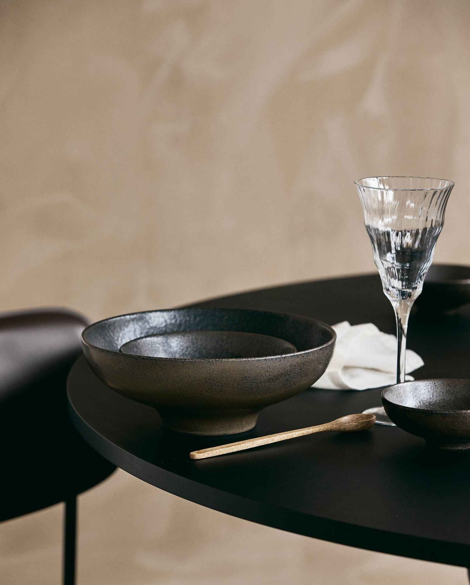 INEZ bowl, L - black