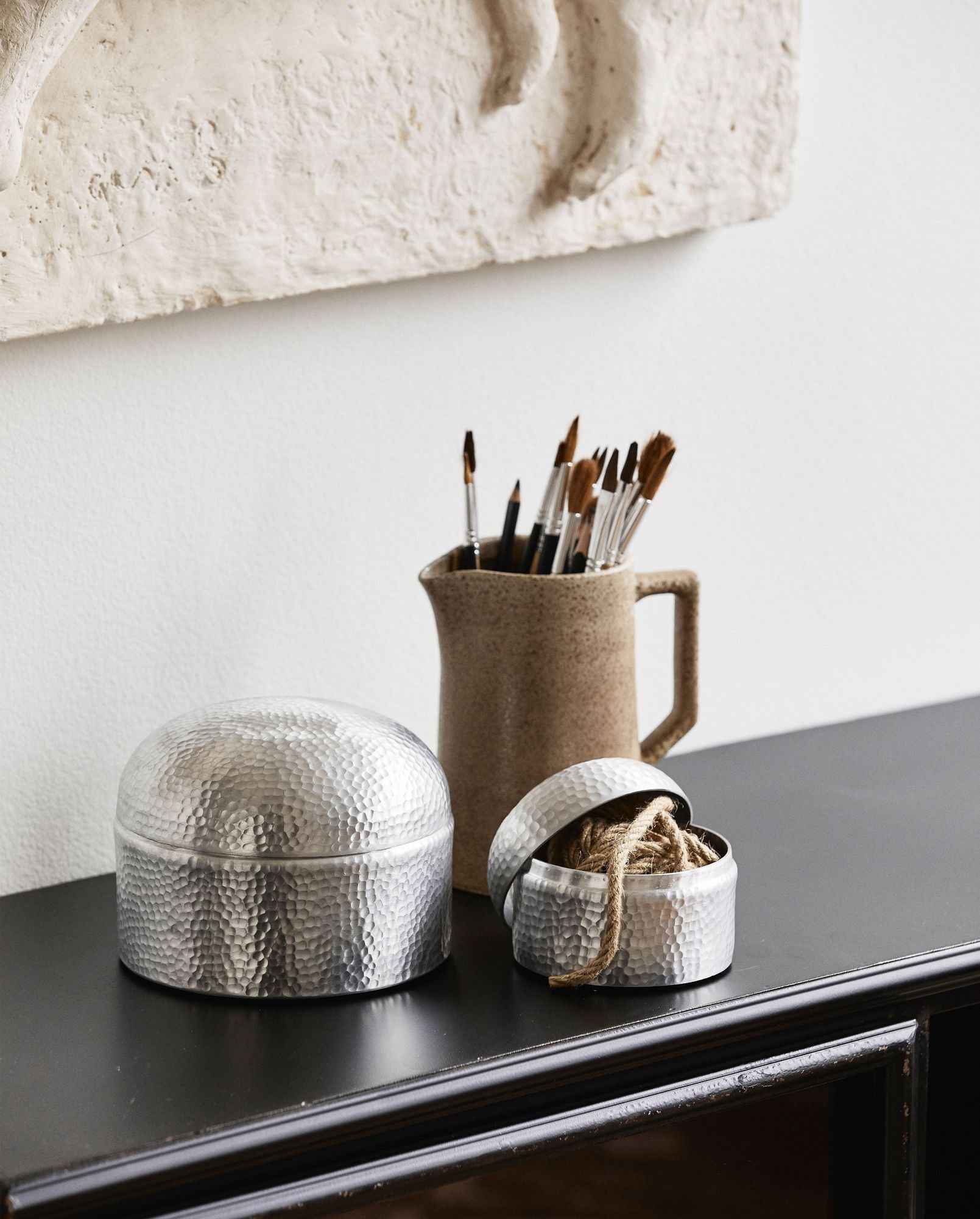 MACAU storage, S, aluminum - chrome finish