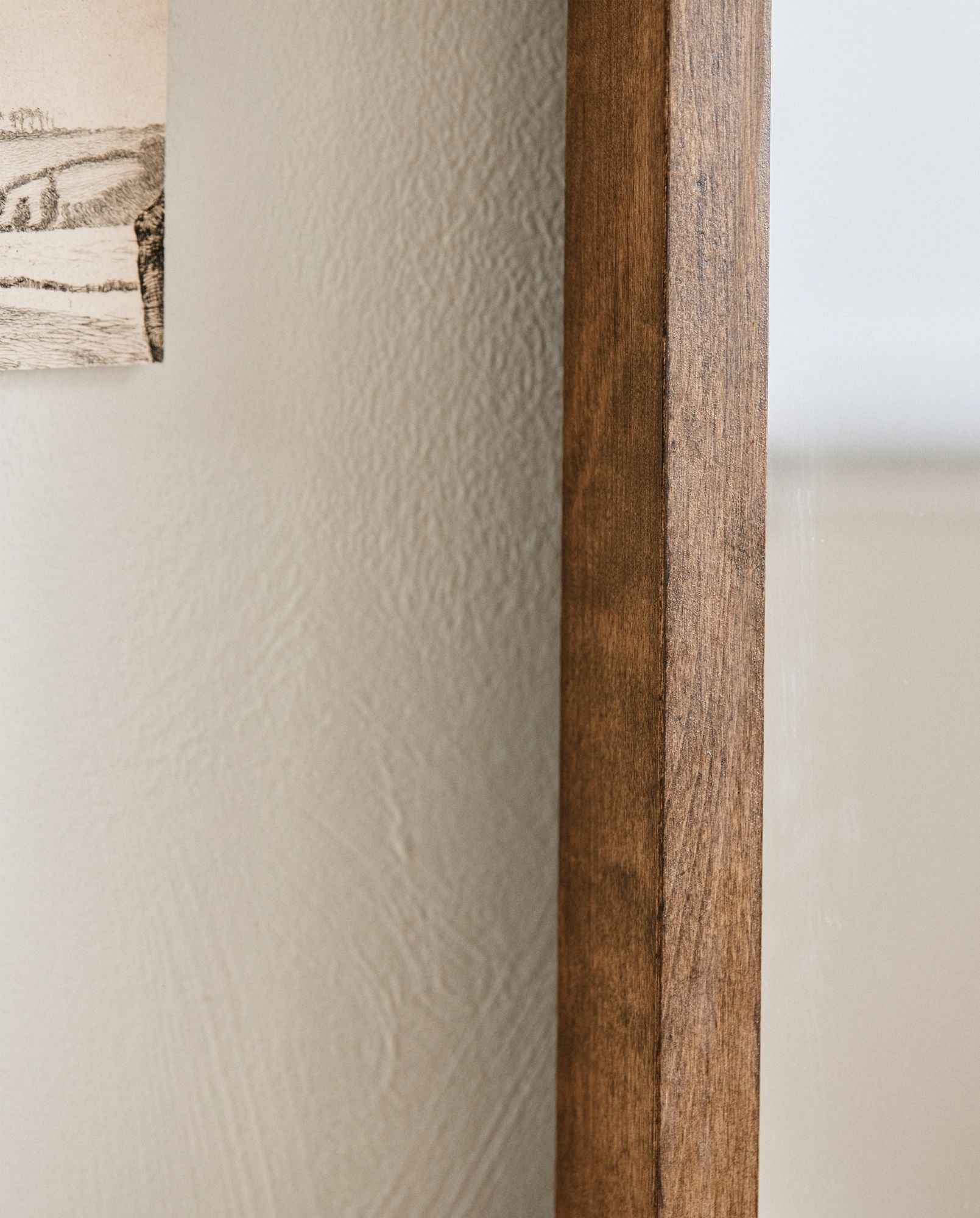 ARDEA mirror, L - stained birch wood