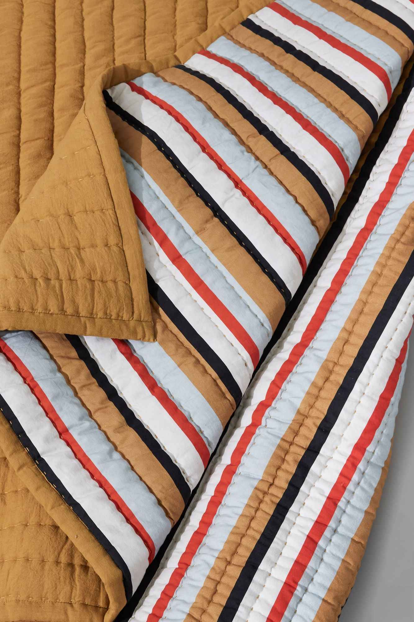 Hübsch Pavilion Plaid Stripe Ochre/Multicolour