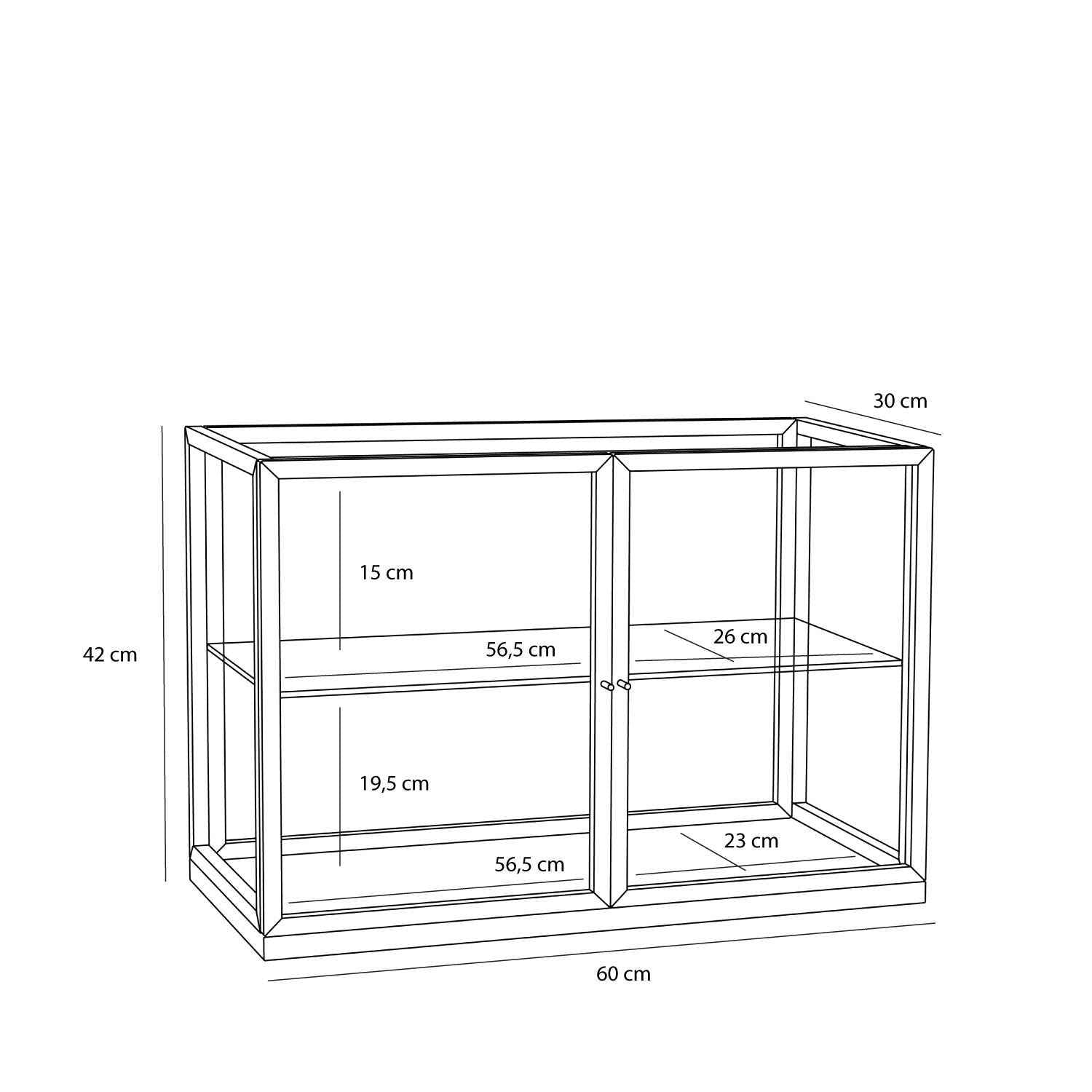 Hübsch Poetic Display Box Large Natural