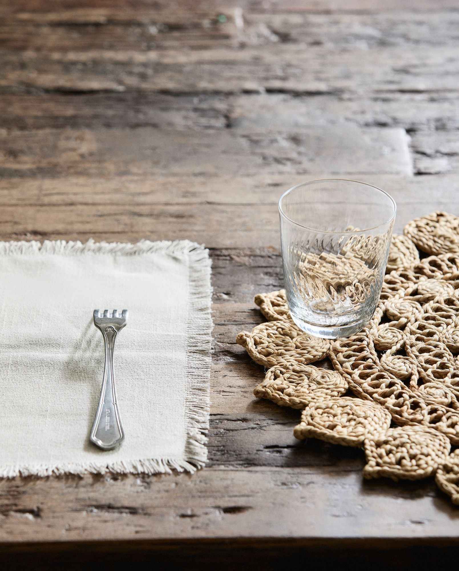 VINTAGE iron table w/wooden top, raw
