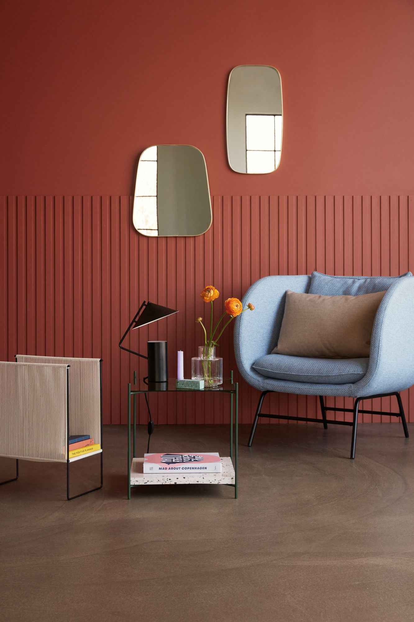 Hübsch Niche Side Table Green/Terrazzo