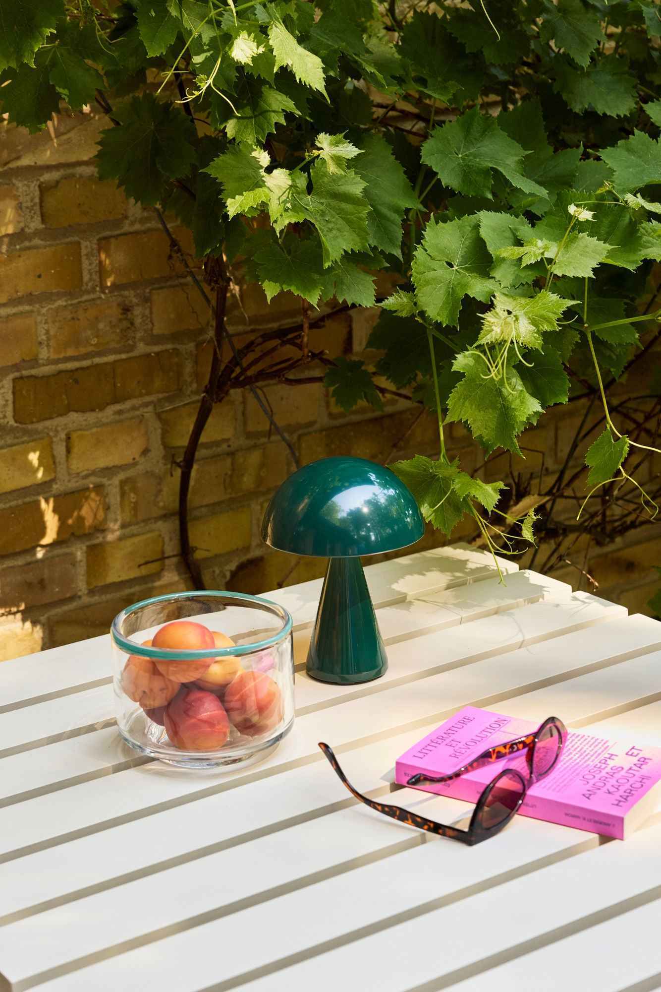 Hübsch Mush Portable Lamp Dark green