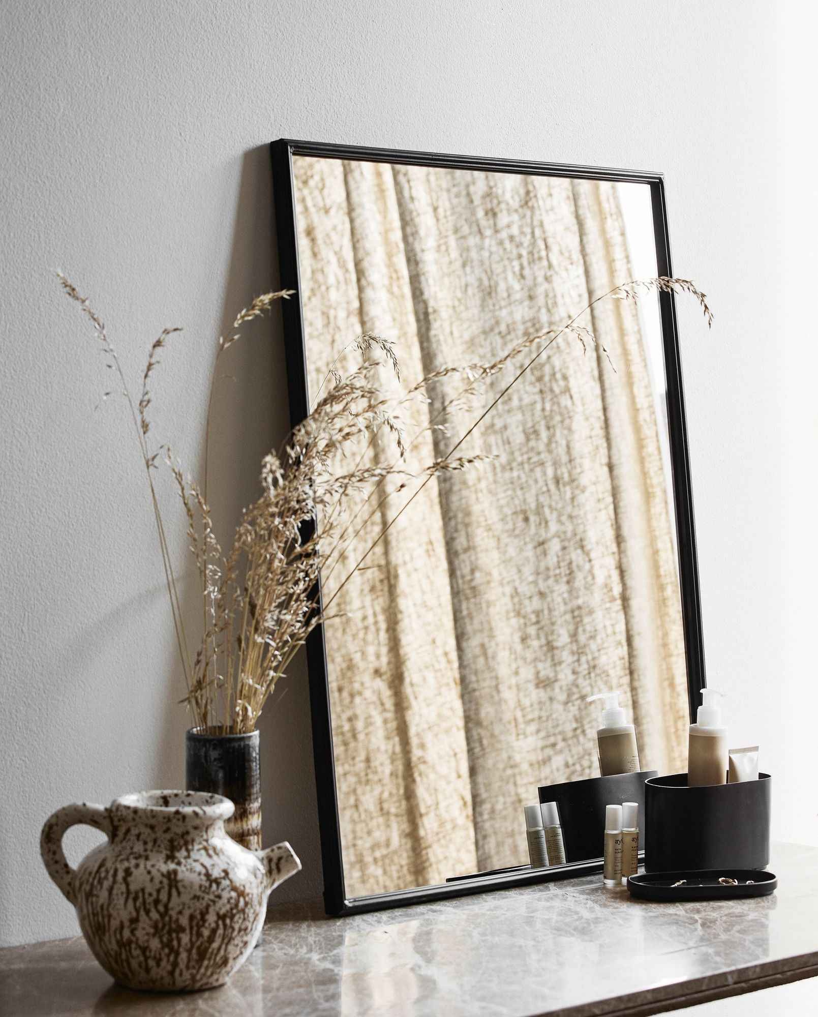 SAMOS vase, glazed - brown/white