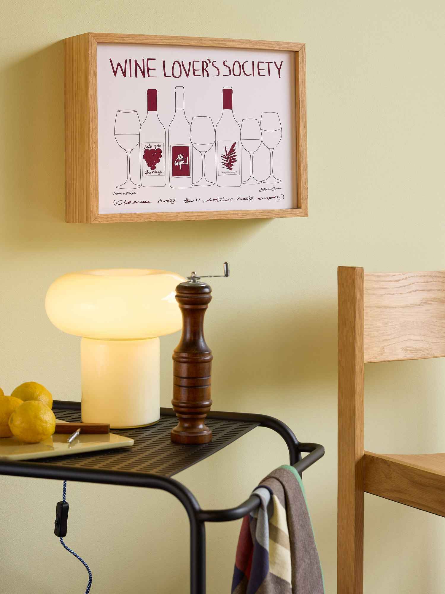 Hübsch Hues Table Lamp Light green