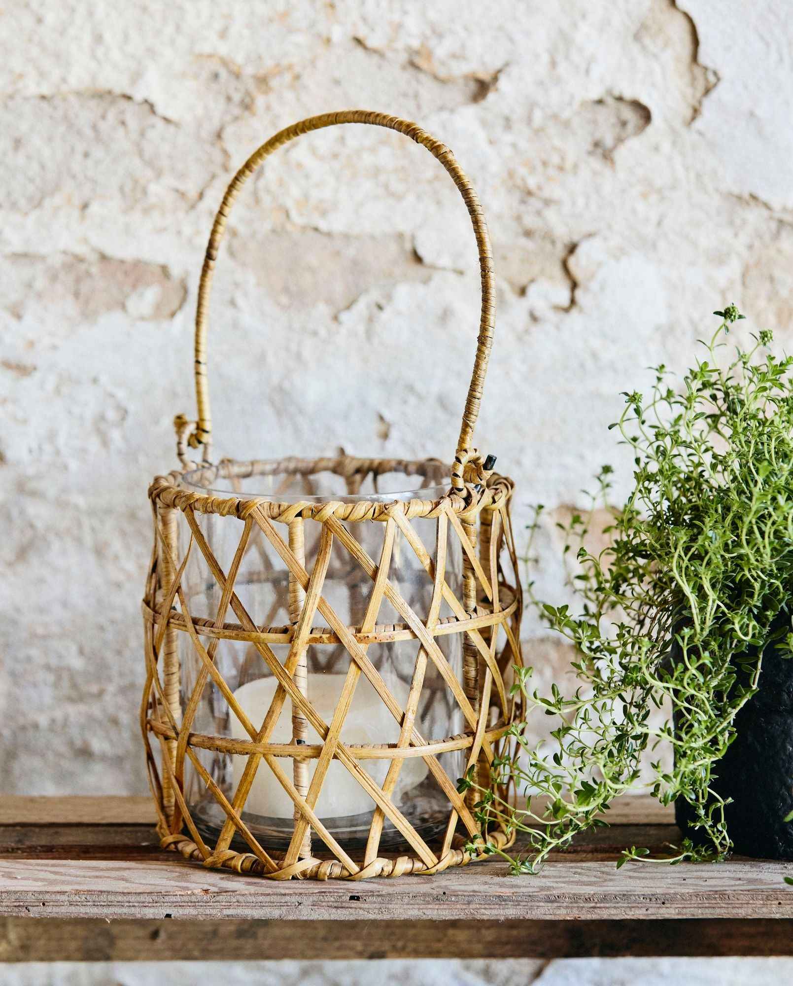 GHIZO lantern, glass, medium